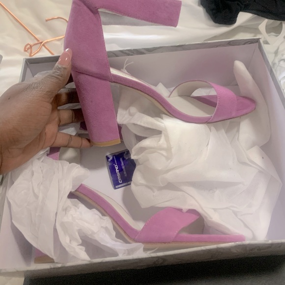 Jeffrey Campbell Shoes - BNWB Jeffrey Campbell Lindsay Pink Suede Heels 9